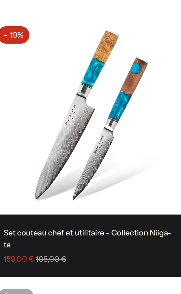 Set de 10 couteau Japonais - Collection Umiki