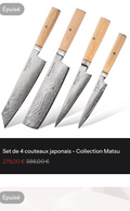 Set de 3 couteau Japonais - Collection Kiba