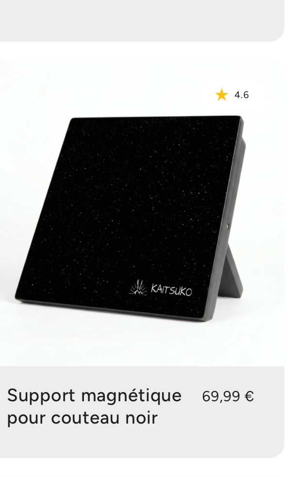 support magnétique noir
