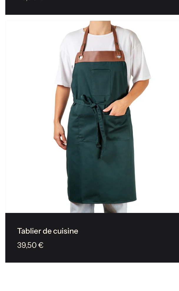 Tablier de cuisine